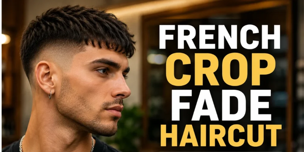 “Stylish French Crop Fade Haircut for Men with modern textured top and clean skin fade – trendy French crop fade hairstyles inspiration for men”