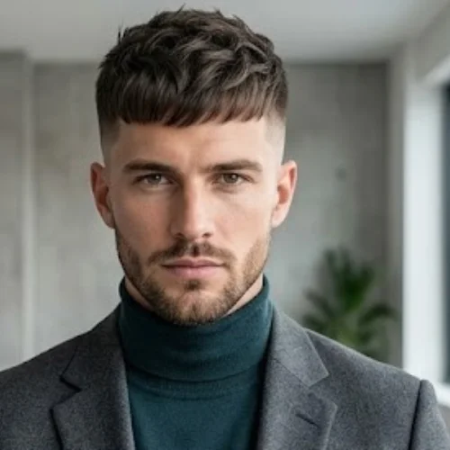 Trendy French Crop haircuts 2026 showcasing modern men’s styles with textured tops, clean fades, and sharp, fashionable finishes for a contemporary look.
