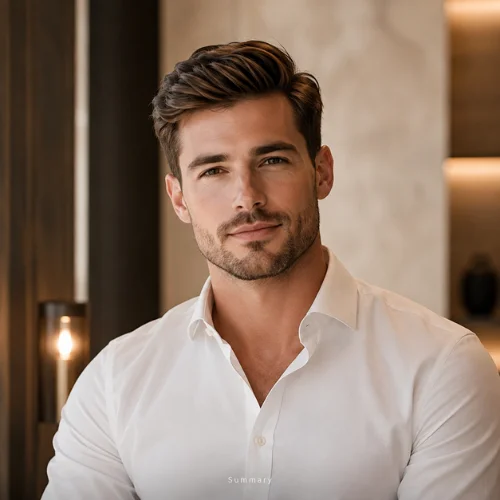 Stylish man after a fresh haircut representing the final haircut choice